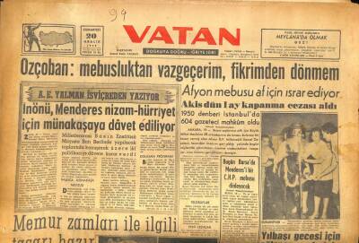 Vatan Gazetesi 20 Aralık 1958 - Amerika 4,5 Tonluk Peyk Attı GZ86180 - 1