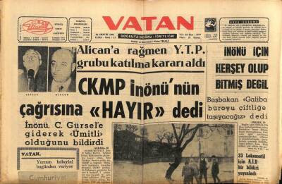 Vatan Gazetesi 20 Aralık 1963 - İşçiler Hareketli Bir Devreye Girdi GZ75056 - 1