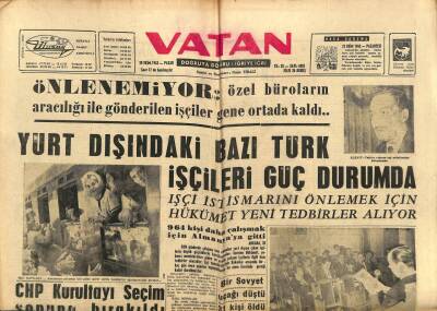 Vatan Gazetesi 20 Ekim 1963 - Fas-Cezayir Sınırında Çarpışmalar Devam Ediyor GZ102642 - 1