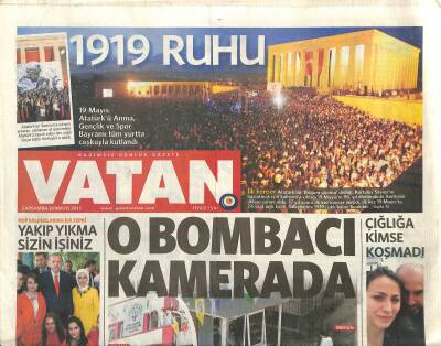 Vatan Gazetesi 20 Mayıs 2015 - HDP Saldırılarına İlk Tepki - Erzuruma Süper Tesis GZ116594 - 1