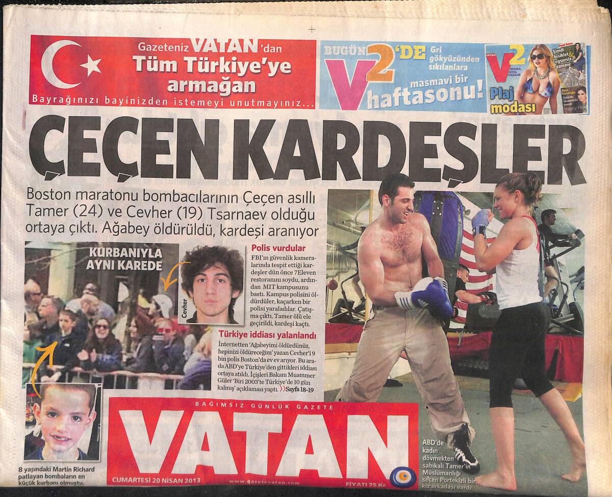 Vatan Gazetesi 20 Nisan 2013 - Metro Turizm'in Sahibi Öztürk Cinayetten Ömür Boyu Hapis Aldı GZ160084 - 1