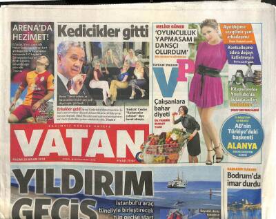 Vatan Gazetesi 20 Nisan 2014 - İstanbulu Araç Tüneliyle Birleştirecek Tüp Geçişe Start Verildi GZ113125 - 1