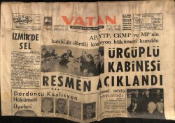 Vatan Gazetesi 20 Şubat 1965 - Ürgüplü Kabinesi Resmen Açıklandı GZ64783 - 2