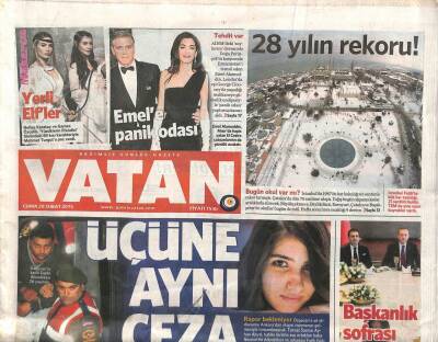 Vatan Gazetesi 20 Şubat 2015 - Erdoğanı Şemdinliye Götüren Pilot Hapiste - Katarla Mısır Yine Ayrı Düştü GZ106687 - 1