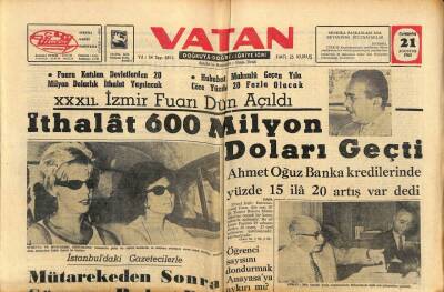 Vatan Gazetesi 21 Ağustos 1963 - Somada 80 Bin Metrekarelik Orman Yandı GZ91043 - 1