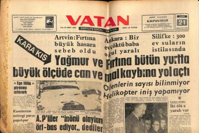Vatan Gazetesi 21 Aralık 1962 - Japon Fuar Gemisi İstanbula Geldi GZ64860 - 1