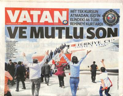 Vatan Gazetesi 21 Eylül 2014 - Ahmet Davutoğlu , Öztürk Yılmazın Kızını Böyle Sevdi GZ106742 - 1