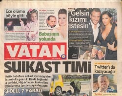 Vatan Gazetesi 21 Mart 2014 - Nurgül Yeşilçay Taksiciyi Çıldırttı - Barbara Babasının Yolunda GZ160083 - Gökçekoleksiyon