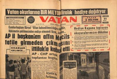 Vatan Gazetesi 21 Mayıs 1962 - Beşiktaşlı İdareciler İttifakla İbra Edildi GZ64927 - 2