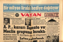 Vatan Gazetesi 21 Nisan 1962 - Şehrin Ekmeği İle Oynanmaz GZ64854 - 2