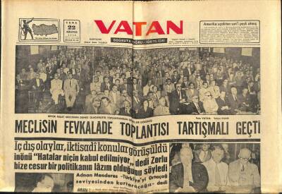 Vatan Gazetesi 22 Ağustos 1958 - Amerikan Atom Denemesi Duruyor GZ91072 - 1