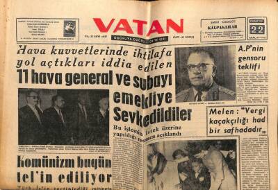 Vatan Gazetesi 22 Aralık 1962 - Komünizm Bugün Telin Ediliyor GZ64859 - 2