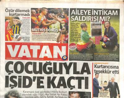 Vatan Gazetesi 22 Ekim 2015 - Adli Tıp İngiliz Gazeteci Sutton İntihar Etti GZ106761 - 1