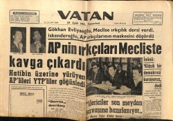 Vatan Gazetesi 22 Eylül 1962 - Bir Kadına 30 Kişi Tecavüz Etmiş GZ64891 - 2