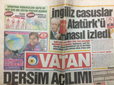 Vatan Gazetesi 22 Eylül 2010 - İngiliz Casuslar Atatürkü Nasıl İzledi GZ27687 - 1