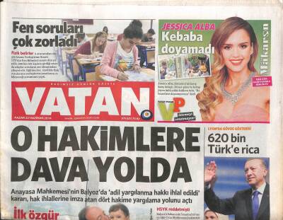 Vatan Gazetesi 22 Haziran 2014 - Işide 7 Kıtadan Destek Yağıyor - Mahir Esad Ortaya Çıktı GZ106768 - 1