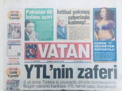 Vatan Gazetesi 22 Ocak 2005 - YTLnin Zaferi, Pakistansa Balans Ayarı GZ40518 - 1