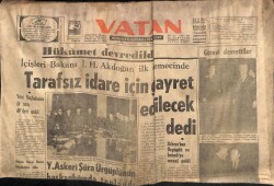 Vatan Gazetesi 22 Şubat 1965 - İçişleri Bakanı Tarafsız İdare İçin Gayret Edilecek Dedi GZ64781 - 2
