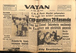 Vatan Gazetesi 23 Eylül 1962 - CHP Kurultayı 29 Kasımda GZ64892 - 1