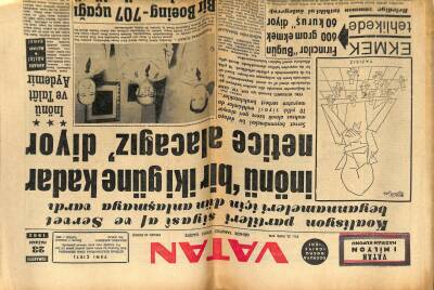 Vatan Gazetesi 23 Haziran 1962 - Koalisyon Partileri Siyasi Af Ve Servet Beyannameleri İçin Dün Anlaşmaya Vardı GZ78848 - 1