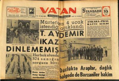 Vatan Gazetesi 23 Haziran 1963 - Harbokulunda 574 Sanığın Sorgusu Bitti GZ91450 - 1