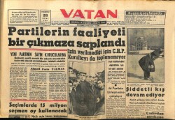 Vatan Gazetesi 23 Ocak 1961 - Partilerin Faaliyeti Bir Çıkmaza Saplandı GZ64588 - 2