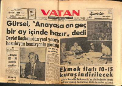 Vatan Gazetesi 24 Ağustos 1960 - Yusuf Ziya Ortaçın Menderese Yazdığı Mektuplar Açıklandı GZ102654 - 1