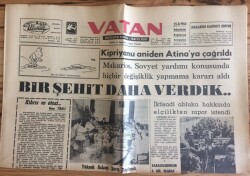 Vatan Gazetesi 24 Ağustos 1964 - Kipriyanu Aniden Atinaya Çağrıldı GZ72716 - 1