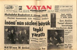 Vatan Gazetesi 24 Aralık 1964 - NATOnun 14 Devleti Türk Tezini Destekleyecek GZ64717 - 2