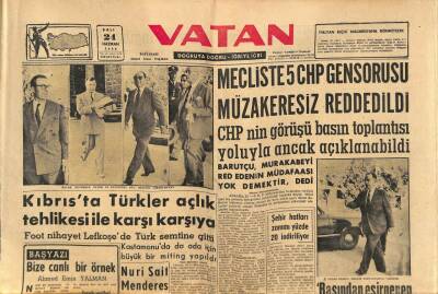 Vatan Gazetesi 24 Haziran 1958 - Kıbrısta Türkler Açlık Tehlikesi İle Karşı Karşıya GZ91461 - 1