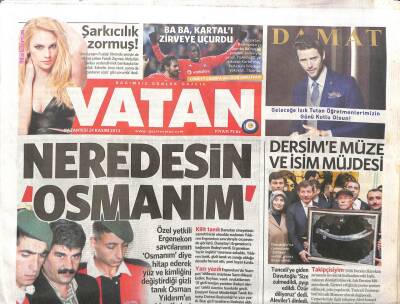 Vatan Gazetesi 24 Kasım 2014 - Dersime Müze Ve İsim Müjdesi GZ107057 - 1
