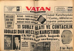Vatan Gazetesi 25 Aralık 1962 - 11 Subay Ve Cuntacılık Olayı GZ64865 - 2