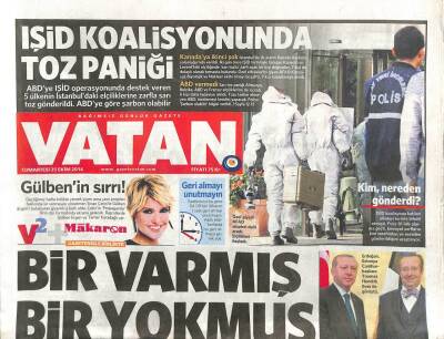 Vatan Gazetesi 25 Ekim 2014 - Işid Koalisyonunda Toz Paniği - Habitat Türk Ürünleriyle Büyüyecek GZ106752 - 1