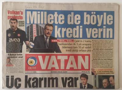 Vatan Gazetesi 25 Nisan 2008 - Bayrağımıza Ermeni Küstahlığı GZ28376 - 1