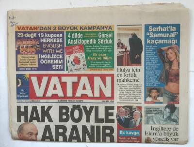 Vatan Gazetesi 25 Şubat 2004 - Hak Böyle Aranır GZ7877 - 1