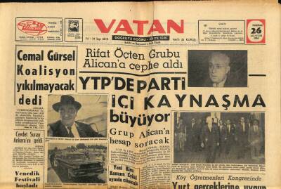 Vatan Gazetesi 26 Ağustos 1963 - Vietnamda 30 Budist Öldürüldü GZ91046 - 1