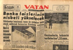 Vatan Gazetesi 26 Aralık 1958 - Gençlik Kıbrıs İçin Miting Yapmak İstiyor GZ64680 - 2