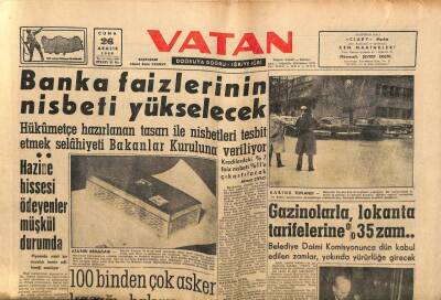 Vatan Gazetesi 26 Aralık 1958 - Gençlik Kıbrıs İçin Miting Yapmak İstiyor GZ64680 - 1