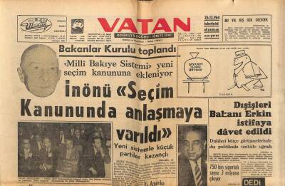 Vatan Gazetesi 26 Aralık 1964 - 3 Üniversiteler Bir Genç Kadını Taşla Öldürdü GZ64715 - 2
