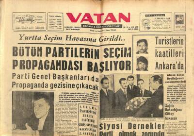 Vatan Gazetesi 26 Ekim 1963 - İzmirde 1 Kasım Cehaletle Savaş Günü İlan Edildi GZ102648 - 1