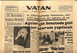 Vatan Gazetesi 26 Eylül 1962 - Ağalar İçin Senatoda Gizli Oturum Yapılacak GZ66121 - 1