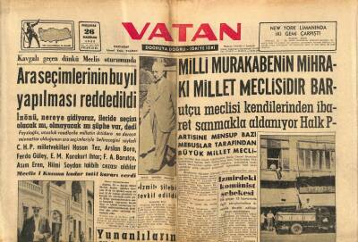 Vatan Gazetesi 26 Haziran 1958 - Moskovadaki ABD Elçiliği Önünde Nümayiş Yapıldı GZ91456 - 1