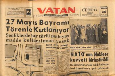 Vatan Gazetesi 26 Mayıs 1963 - Göksel Arsoy Aleyhine 500 Bin Liralık Dava Açıldı GZ90449 - 1