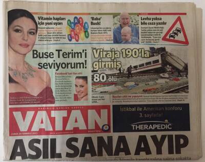 Vatan Gazetesi 26 Temmuz 2013 - Asıl Sana Ayıp ! GZ28093 - 1