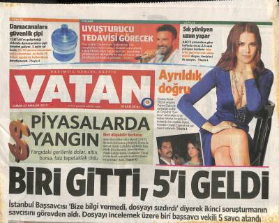 Vatan Gazetesi 27 Aralık 2013 - Tarkan , Uyuşturucu Tedavisi Görecek GZ106780 - 1