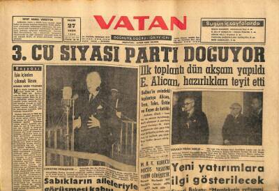 Vatan Gazetesi 27 Kasım 1960 - Barabara Davasında Koraltanı Kızı Ayhan Timurtaş Savundu GZ78667 - 1