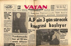 Vatan Gazetesi 27 Kasım 1964 - Yurdumuzda Her Yıl 10 Bin Anne Ölüyor GZ64752 - 2