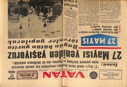 Vatan Gazetesi 27 Mayıs 1962 - Gümüşpalanın İstifası İçin Ege Harekete Geçti GZ64763 - 1