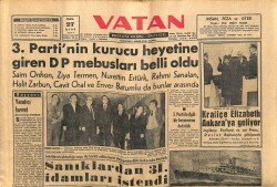 Vatan Gazetesi 27 Ocak 1961 - 3. Partinin Kurucu Heyetine Giren DP Mebusları Belli Oldu GZ64584 - 2
