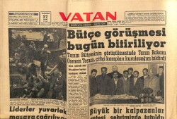 Vatan Gazetesi 27 Şubat 1961 - Liderler Yuvarlak Masaya Çağrılıyor GZ64606 - 1
